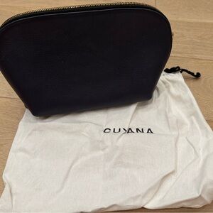 Cuyana Navy Blue Cosmetic Bag